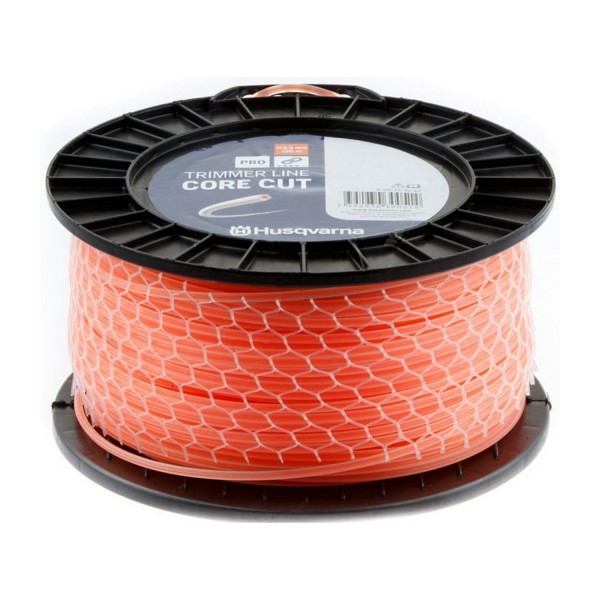 Μεσινέζα Husqvarna πεντάγωνη CORE CUT πορτοκαλί 4.0mm x 80m
