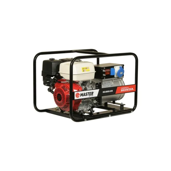 Γεννήτρια βενζίνης μονοφασική MASTER HONDA HG 8000E AVR με μίζα και μπαταρία 389cc / 7.4kVA