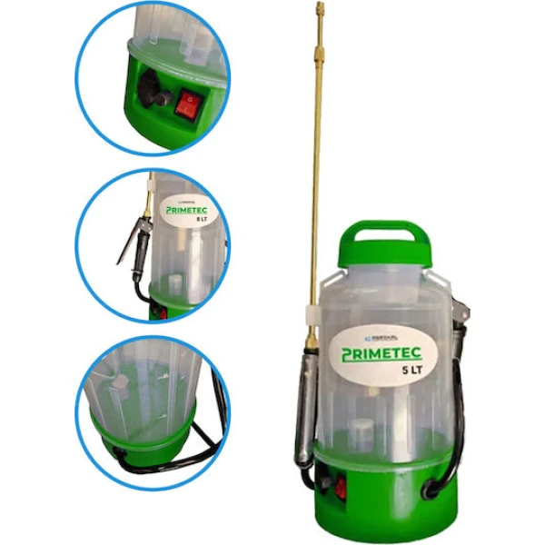 Ψεκαστήρας μπαταρίας λιθίου ELECTRIC PRIMETEC 5 EP5 12V / 2.0Ah 5 λίτρων