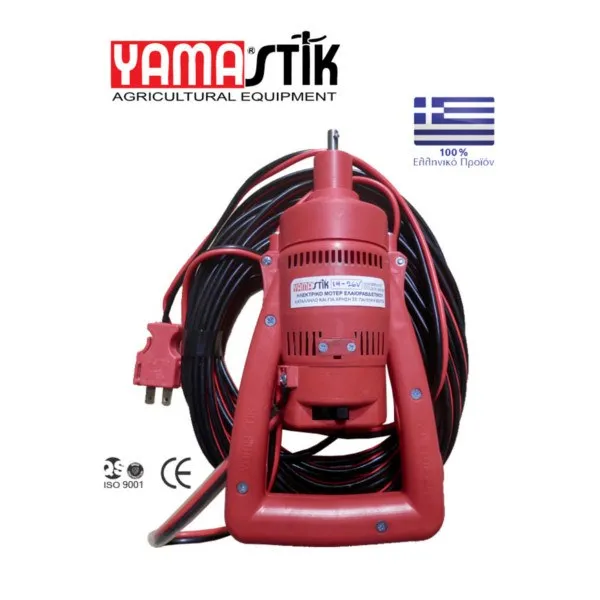Ελαιοραβδιστικό YAMASTIK ΝΙΦΑΔΑ Χ12 (12 ραβδάκια) με μεταλλικά γρανάζια, σωλήνας αλουμινίου 2.0m και χειριστήριο 12-18V