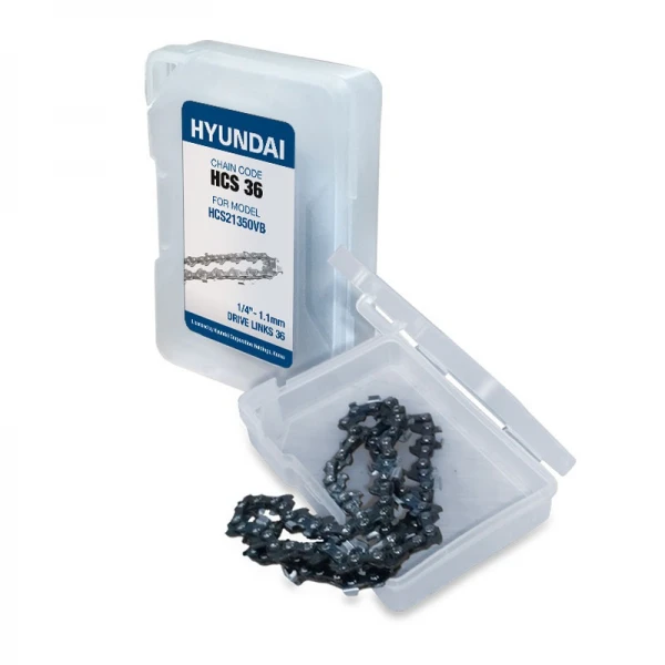 Αλυσίδα HYUNDAI HSC36 για mini επαναφορτιζόμενα αλυσοπρίονα κλαδέματος με λάμα 6" HYUNDAI HCS 21350VB 1/4"LP-.043"-1.1mm - 36 οδηγοί 