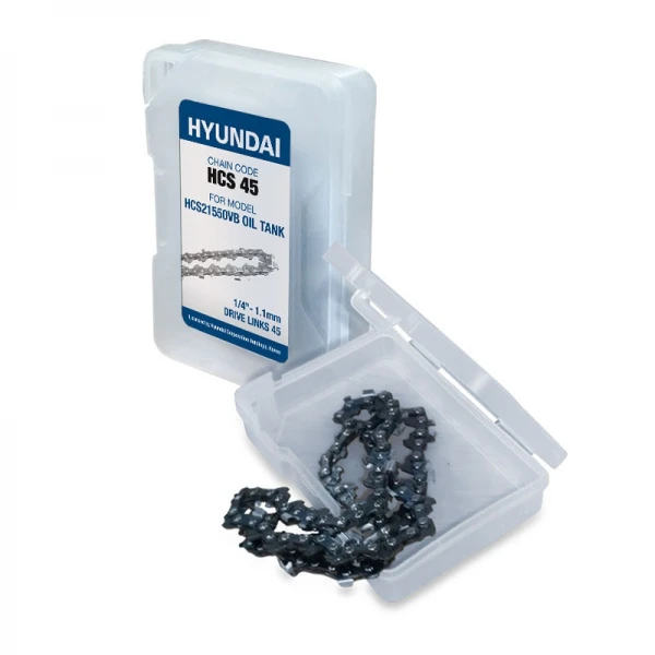Αλυσίδα HYUNDAI HSC45 για mini επαναφορτιζόμενα αλυσοπρίονα κλαδέματος με λάμα 8" HYUNDAI HCS 21550VB 1/4"LP-.043"-1.1mm - 45 οδηγοί 