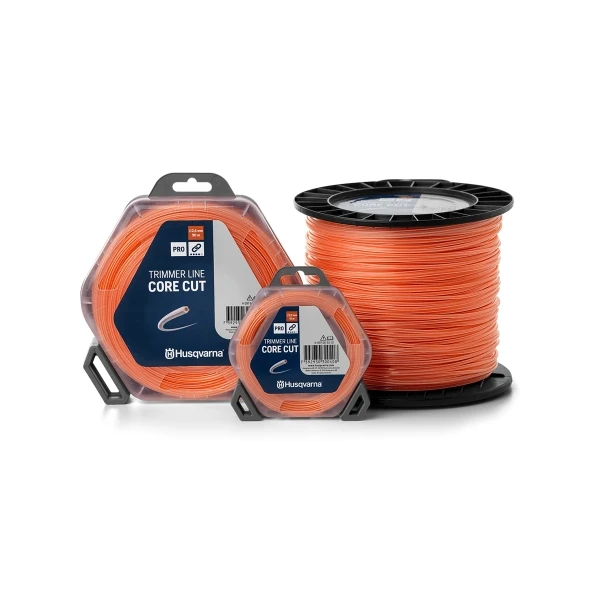 Μεσινέζα Husqvarna πεντάγωνη CORE CUT πορτοκαλί 2.4mm x 15m